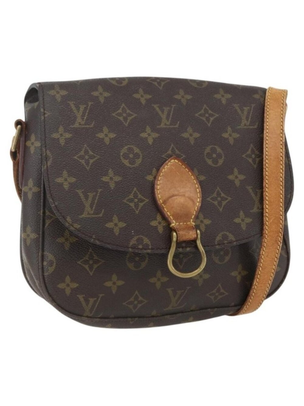 Authentic LOUIS VUITTON Monogram Saint Cloud GM Shoulder Bag Vintage M51242 LV